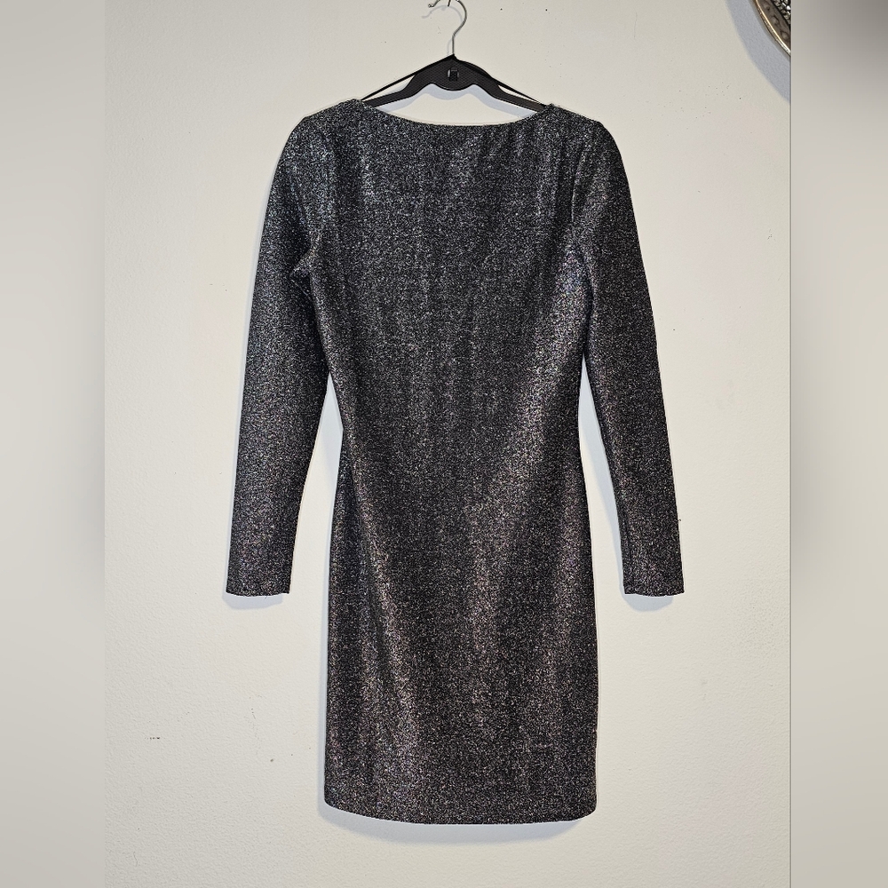 H&M Gray Sheath Cocktail Dress with Bateau Neckline